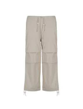 Obey Mina Parachute Pant Silver Grey