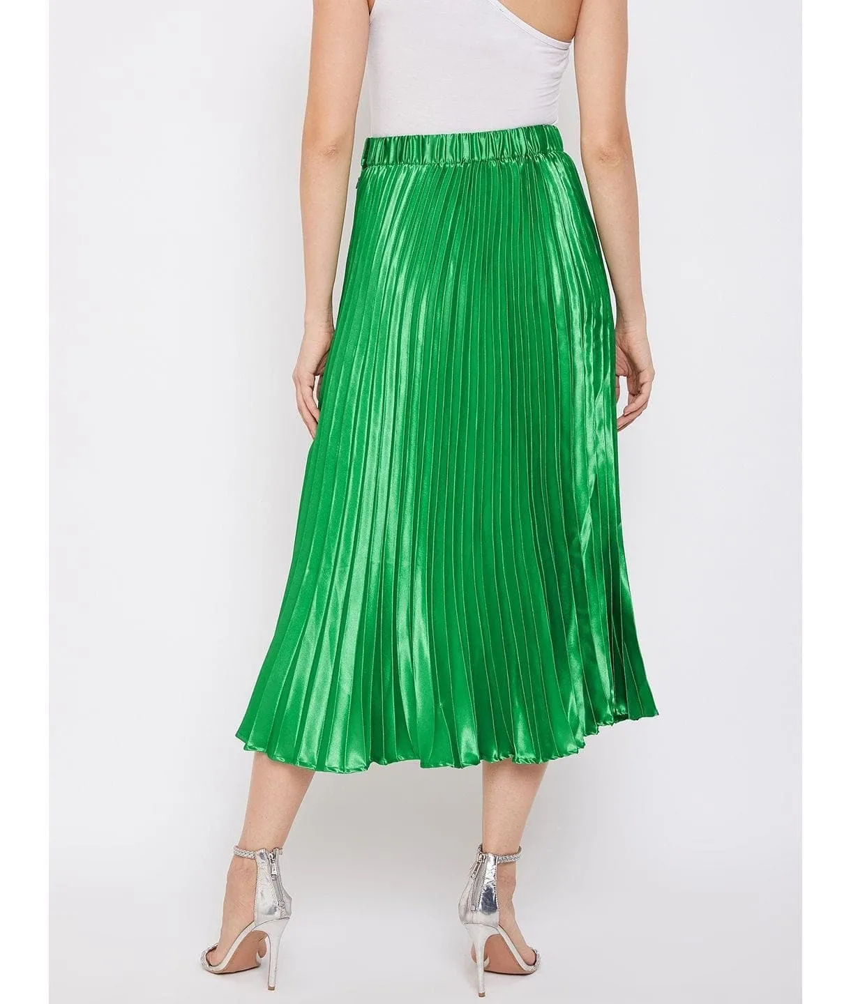 Pleated Midi Skirt