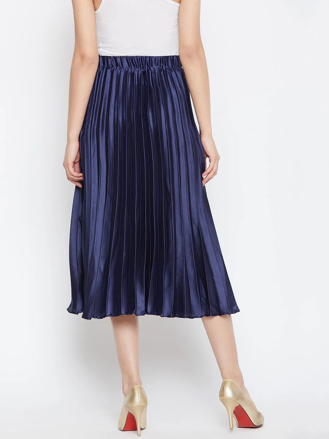 Pleated Midi Skirt