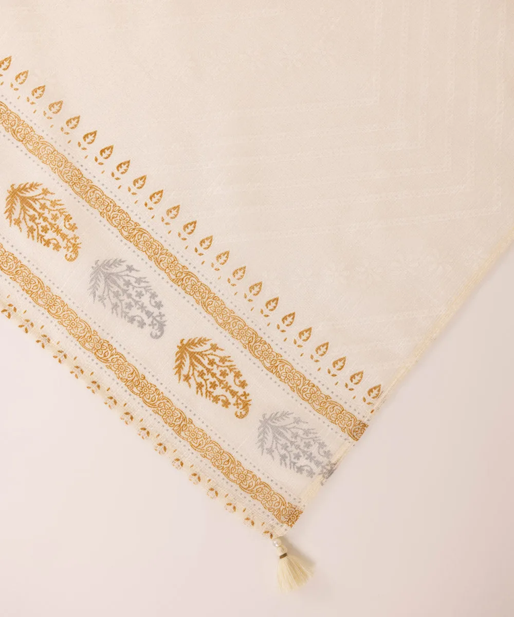 Printed Net Dupatta