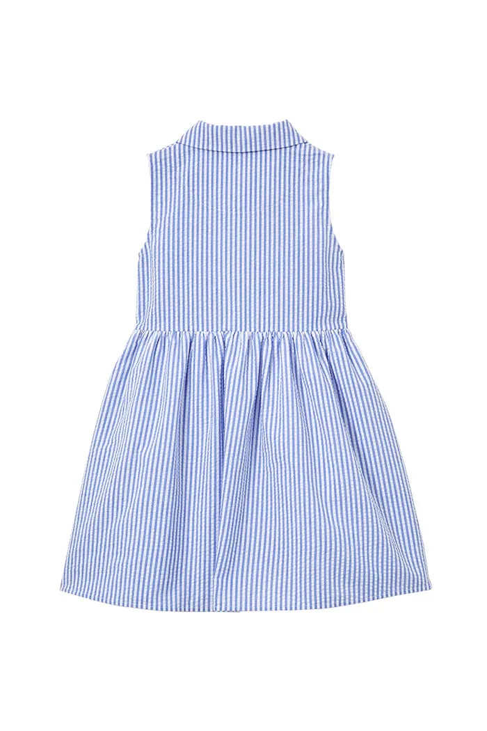 "Last Size* Milky Yacht Stripe Dress - size 5yr