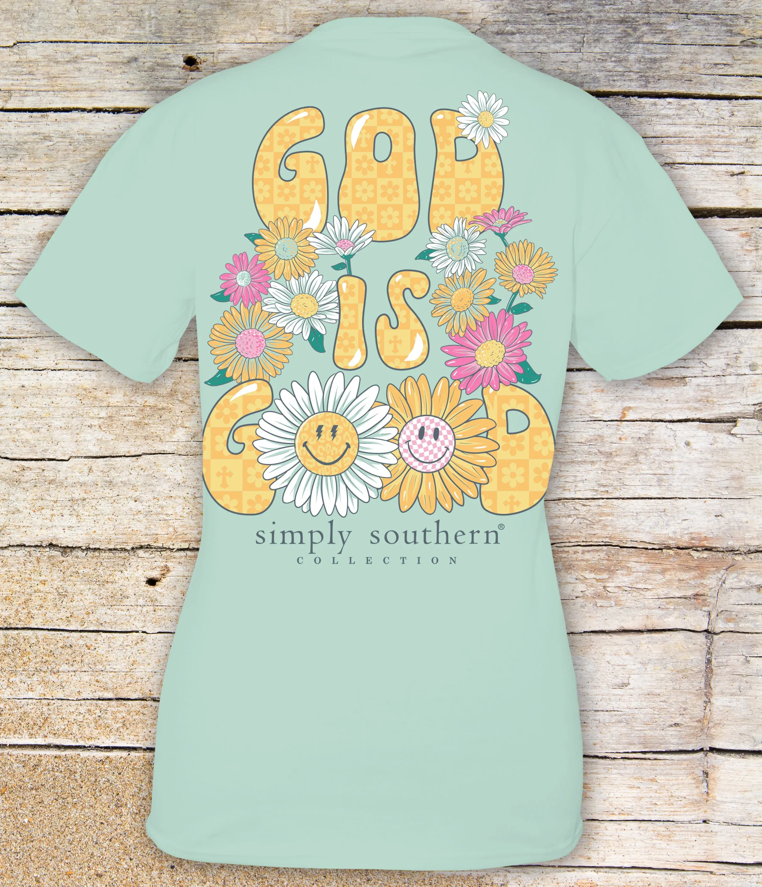 Simply Southern 'God is Good' Floral Bliss Short Sleeve Tee