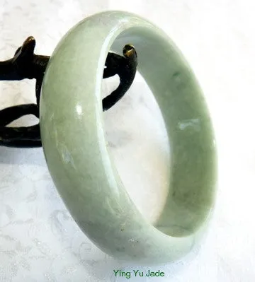 Tiny Veins  Imperial Green Burmese Jadeite Grade A Old Mine Bangle Bracelet 57.5mm (BB2897)