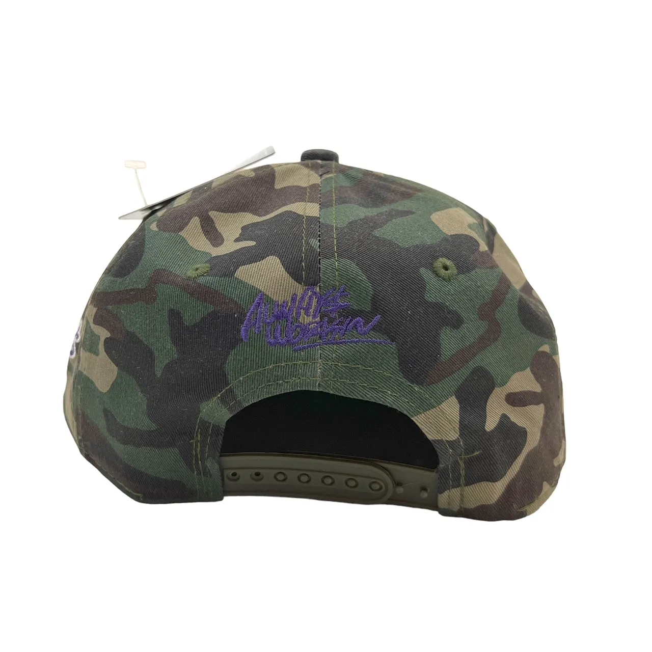 US Cotton No Days Off Snapback Hat (Wood Camo) / 2 for $15