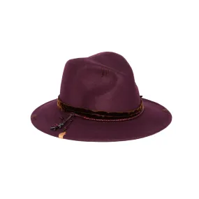 Velvet Hat Wool Burgundy