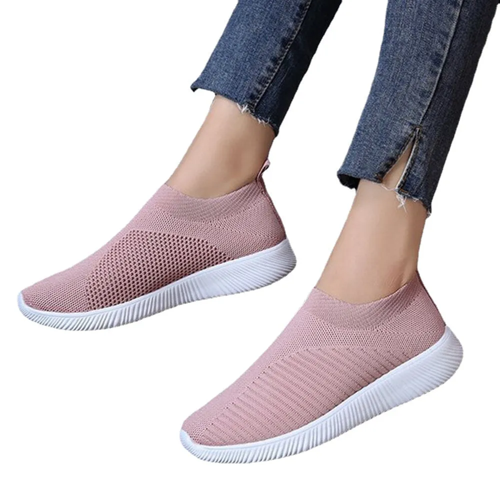 Women Casual Shoes Woman Plus Size Breathable Mesh Slip-on Women's Vulcanize Shoes Ladies Sneakers Spring Summer Running