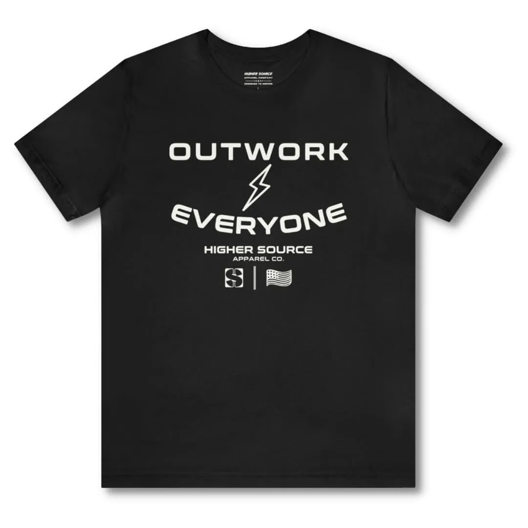 Women's Outwork Everyone Tee - Black / White